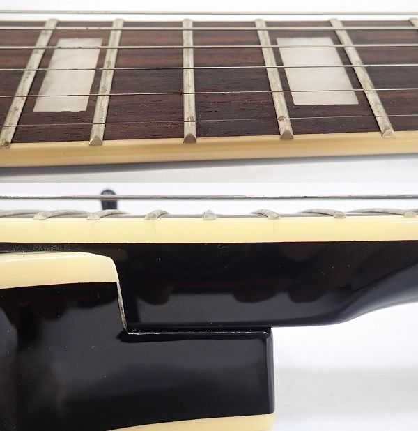 実際に弊社で買取させて頂いた★BUSKER'S/バスカーズ BLC300 BLK レスポールカスタムType ソフトケース付の画像 4枚目