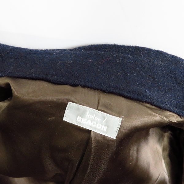 実際に弊社で買取させて頂いたkolor BEACON×EDIFICE/カラービーコン×エディフィス 20周年限定別注 ウールキルティングPコート 14WBM-C09142S/3の画像 3枚目