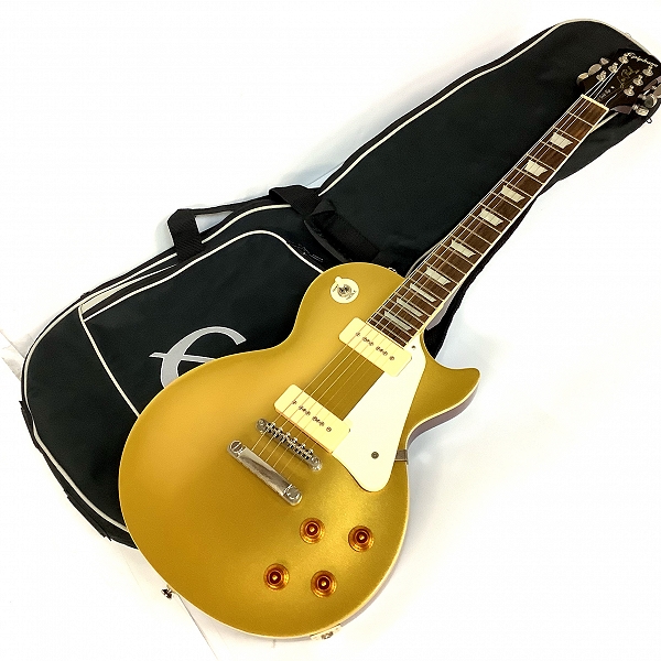 実際に弊社で買取させて頂いた★Epiphone/エピフォン Les Paul '56 Gold Top レスポール ゴールドトップ エレキギター ソフトケース付き