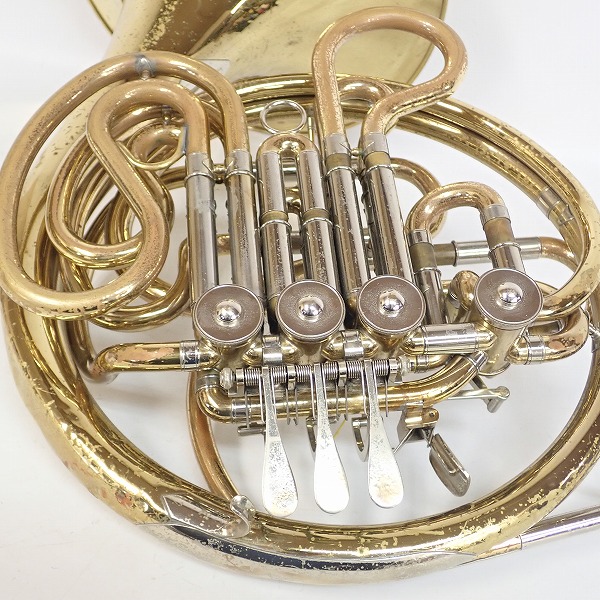 実際に弊社で買取させて頂いた★【ジャンク】YAMAHA/ヤマハ YHR-664/YHR664 フレンチホルン ゴールド ハードケース付の画像 8枚目