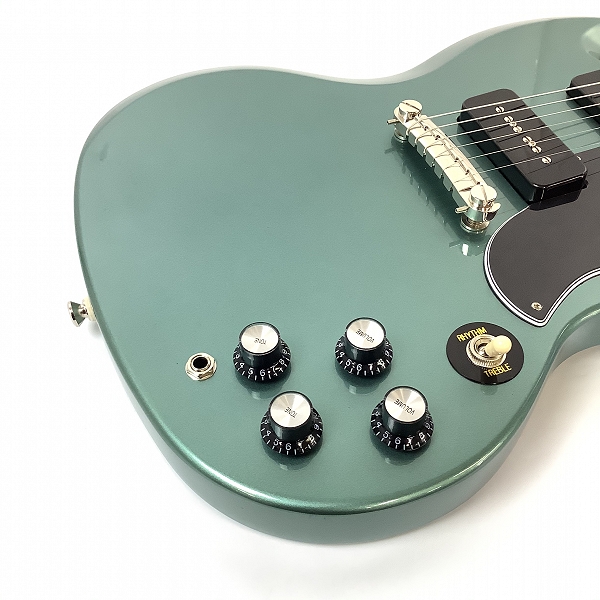 実際に弊社で買取させて頂いた★Epiphone by Gibson/エピフォン SG Special P-90 Kalamazooヘッド Faded Pelham Blue エレキギター ソフトケース付きの画像 4枚目