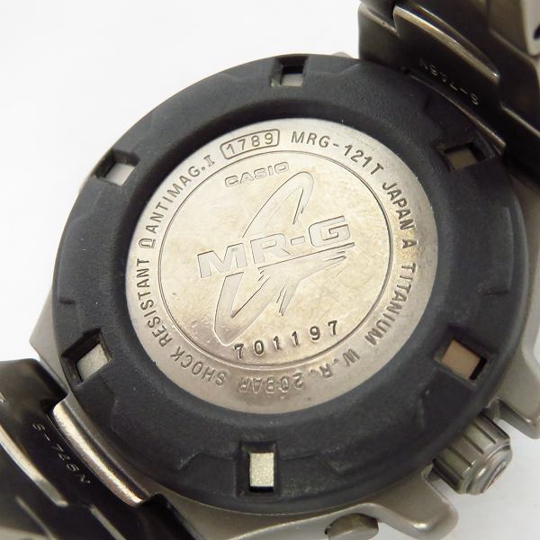 実際に弊社で買取させて頂いた【ジャンク】G-SHOCK/Gショック MR-G チタン レフティ 腕時計 MRG-121T-8Aの画像 3枚目