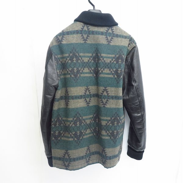 実際に弊社で買取させて頂いたCRIMIE/クライミー レザー袖 ネイティブ柄 ジャケット Mの画像 1枚目