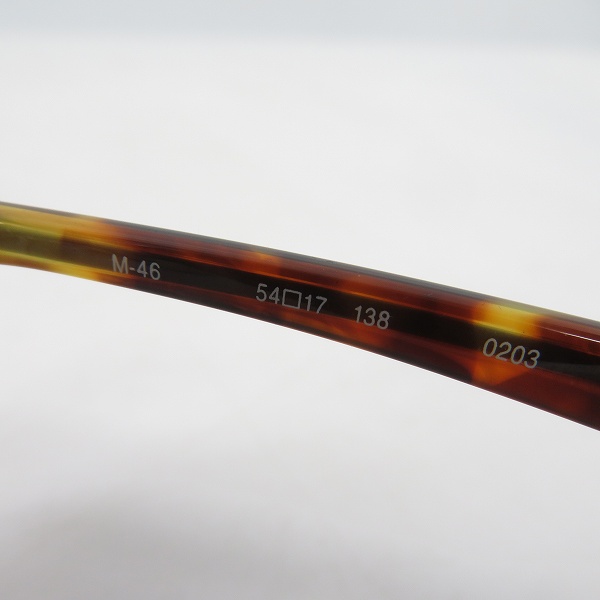 実際に弊社で買取させて頂いた999.9/フォーナインズ ミックスフレーム アイウェア/メガネフレーム M-46の画像 3枚目