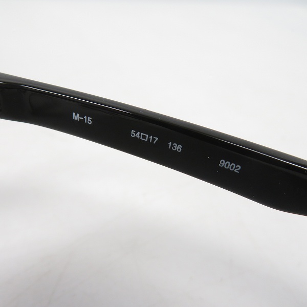 実際に弊社で買取させて頂いた999.9/フォーナインズ 度入り/メガネフレーム ブラック×シルバー M-15 9002 の画像 3枚目
