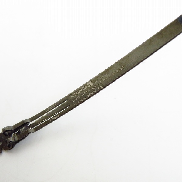 実際に弊社で買取させて頂いたic!berlin/アイシーベルリン mariusz メガネフレーム 度入りの画像 5枚目