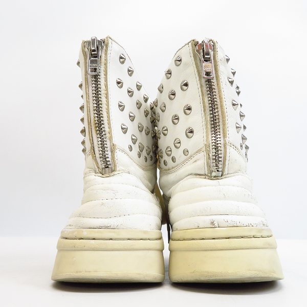 実際に弊社で買取させて頂いたDIET BUTCHER SLIM SKIN/ダイエットブッチャースリムスキン バックジップ スタッズ ハイカットスニーカーの画像 1枚目