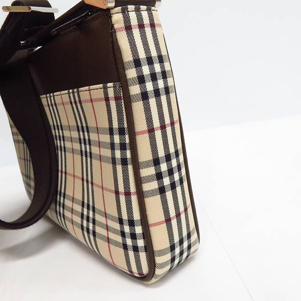 実際に弊社で買取させて頂いたBURBERRY/バーバリー ノヴァチェック ショルダーバッグ レザー切り替えの画像 3枚目