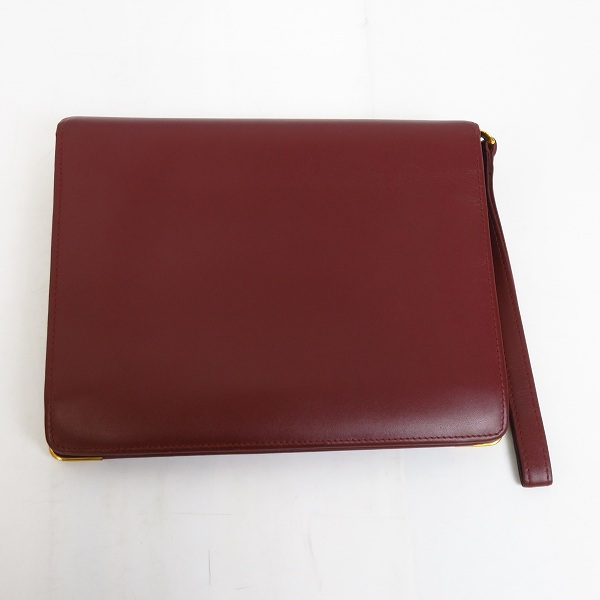 実際に弊社で買取させて頂いたCartier/カルティエ マストライン レザー クラッチバッグの画像 1枚目