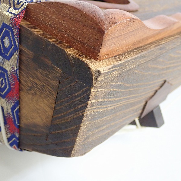 実際に弊社で買取させて頂いた★琴/箏 17弦琴 すだれ彫り 並甲 和楽器 カバー付き の画像 7枚目