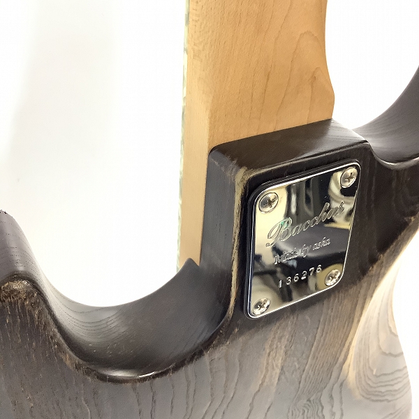 実際に弊社で買取させて頂いた★Bacchus/バッカス エレキベース WOODLINE ASH4/E BLK/OIL Built by ASKA エレキベース ギグケース付き の画像 8枚目