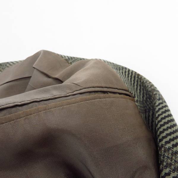 実際に弊社で買取させて頂いたGIORGIO ARMANI/ジョルジオアルマーニ 2B チェック テーラードジャケット/48の画像 5枚目