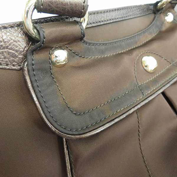 実際に弊社で買取させて頂いたCELINE/セリーヌ ナイロン×レザーコンビ ハンドバッグの画像 7枚目