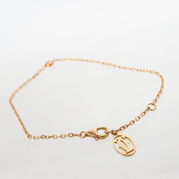 実際に弊社で買取させて頂いたCartier/カルティエ ディアマン ピンクゴールド/Au750 1Pダイヤ/SM ブレスレットの画像 1枚目
