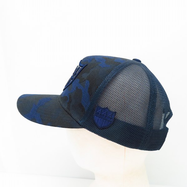 実際に弊社で買取させて頂いたYOSINORI KOTAKE×BARNEYS NEWYORK ヨシノリコタケ/バーニーズニューヨーク 444 カモフラ柄 ロゴ メッシュキャップ 帽子の画像 2枚目