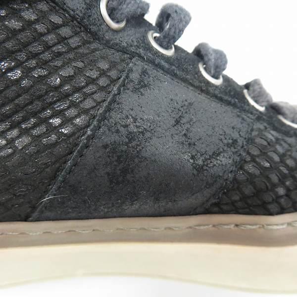 実際に弊社で買取させて頂いたJimmy Choo/ジミーチュウ パイソン型押しレザー スニーカー 41.5の画像 6枚目