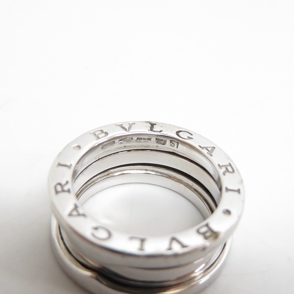 実際に弊社で買取させて頂いたBVLGARI/ブルガリ K18WG B-ZERO1/ビーゼロワン リング/指輪 51/10号の画像 3枚目