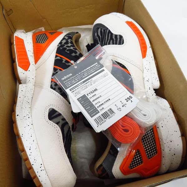 実際に弊社で買取させて頂いた【未使用】adidas×atmos/アディダス×アトモス ZX 8000 "CRAZY ANIMAL"  FY5246/25.5の画像 6枚目