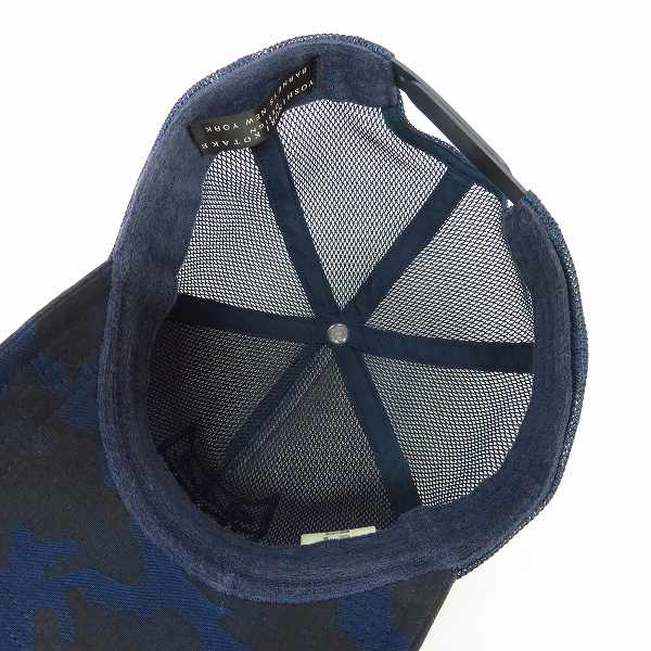 実際に弊社で買取させて頂いたYOSINORI KOTAKE×BARNEYS NEWYORK ヨシノリコタケ/バーニーズニューヨーク 444 カモフラ柄 ロゴ メッシュキャップ 帽子の画像 4枚目