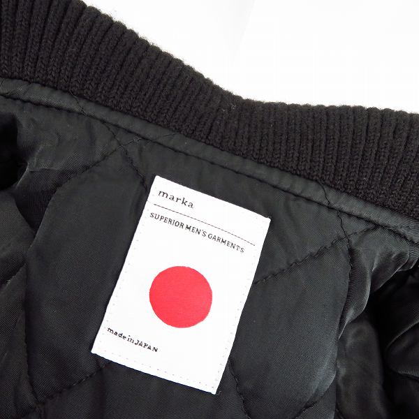 実際に弊社で買取させて頂いたmarka/マーカ アームレザー切り替え ジャケット/スタジャン/1の画像 3枚目
