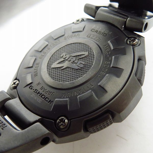 実際に弊社で買取させて頂いたG-SHOCK/Gショック MR-G タフソーラー/マルチバンド5/メタルバンド MRG-7500BJ-1AJF の画像 4枚目