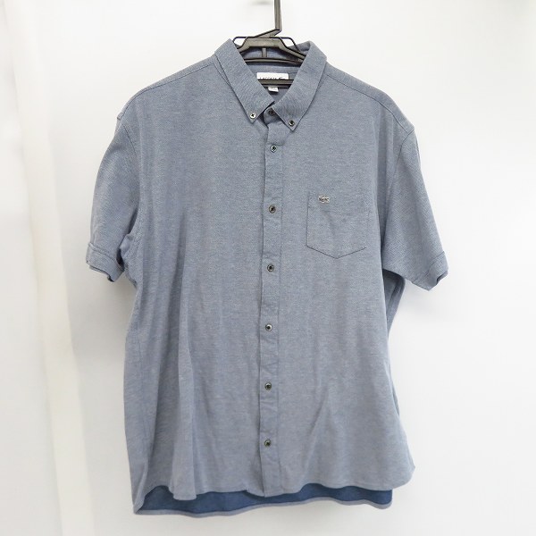 実際に弊社で買取させて頂いたLACOSTE/ラコステ 半袖 コットン ボタンダウンシャツ/XXL