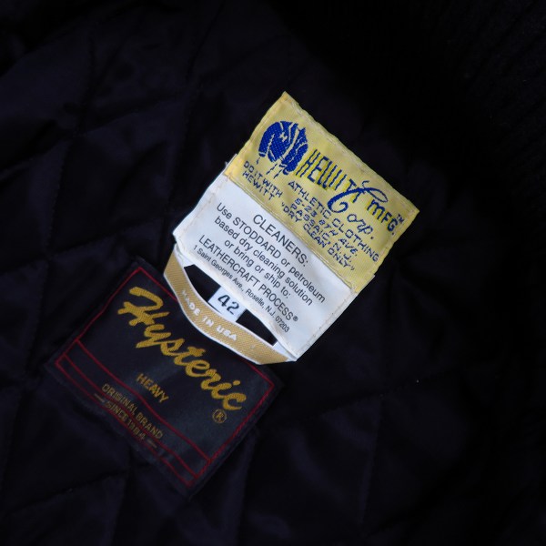 HEWITT MFG×HYSTERIC GLAMOUR/ヒステリックグラマー バーシティー