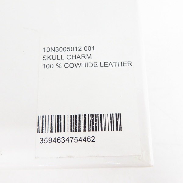 実際に弊社で買取させて頂いたGIVENCHY/ジバンシー Gロゴ レザークロス スタースタッズ スカル キーホルダー/チャームの画像 6枚目