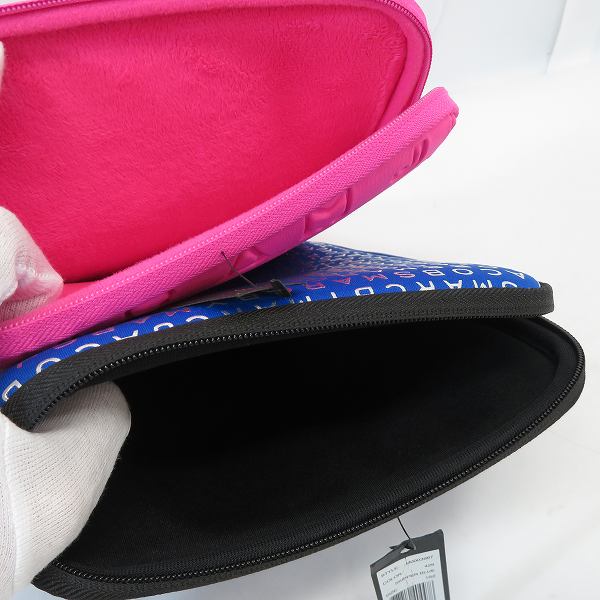 実際に弊社で買取させて頂いた【未使用】MARC BY MARC JACOBS/マークバイマークジェイコブス PC タブレットケース ピンク/ブルー 2点セットの画像 4枚目