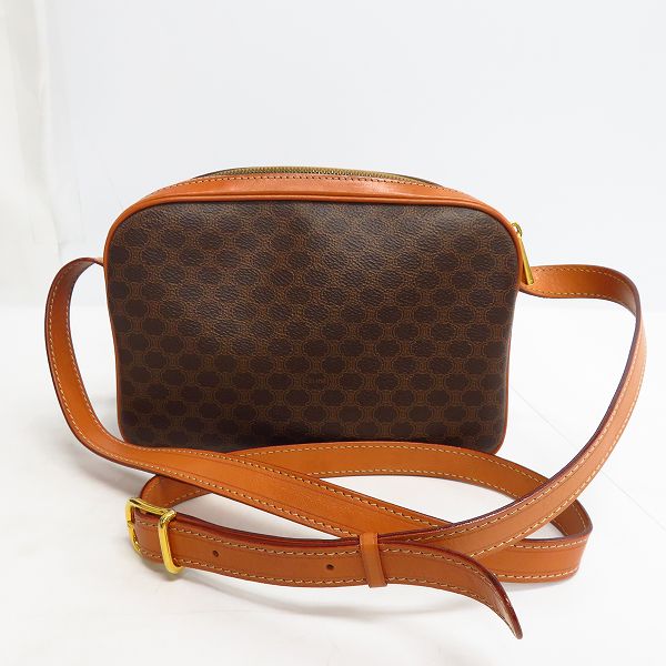 実際に弊社で買取させて頂いたCELINE/セリーヌ マカダム柄 ショルダーバッグ ブラウンの画像 2枚目