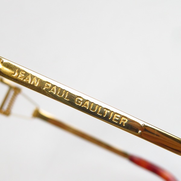 実際に弊社で買取させて頂いたJEAN PAUL GAULTIER/ジャンポール・ゴルチエ Protection サングラス/ゴールドカラー 56-5105の画像 7枚目