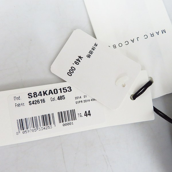 実際に弊社で買取させて頂いたMARC JACOBS/マークジェイコブス イタリア製 スリムスラックスパンツ S84KA0153/44の画像 6枚目