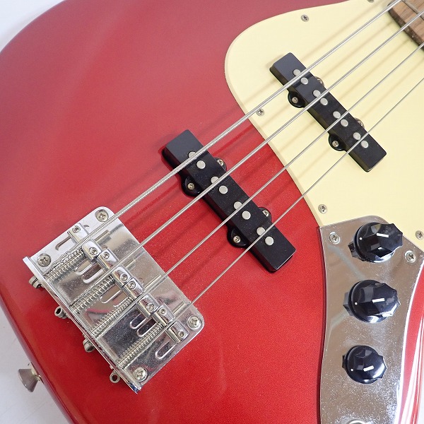実際に弊社で買取させて頂いた★BUSKERS/バスカーズ ジャズベース タイプ メタリックレッド エレキベース の画像 5枚目