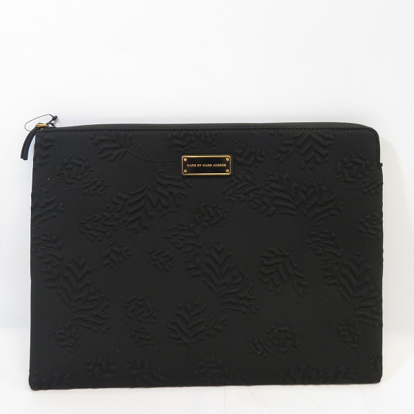 実際に弊社で買取させて頂いた【未使用】MARC BY MARC JACOBS/マークバイマークジェイコブス PCケース/クラッチバッグ ブラック M0001242 