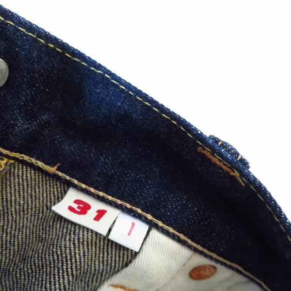 実際に弊社で買取させて頂いたBULE BULE/ブルーブルー PP5 ボタンフライ/デニムパンツ/W31の画像 4枚目