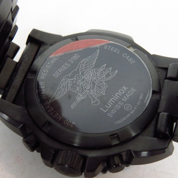 実際に弊社で買取させて頂いたLUMINOX/ルミノックス NAVY SEAL STEEL COLORMARK CHRONOGRAPH 3180 SERIES クロノグラフ 腕時計の画像 3枚目