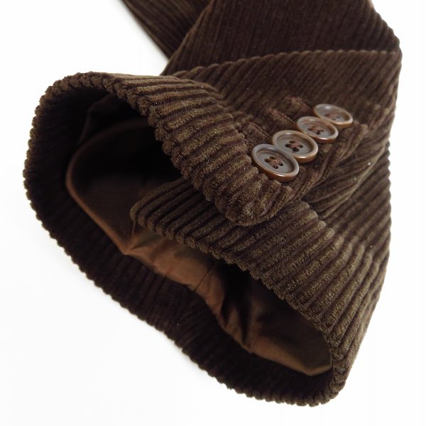 実際に弊社で買取させて頂いた【JPタグ】HELMUT LANG/ヘルムート・ラング アーカイブ コーデュロイ Pコート ブラウン size：44の画像 7枚目