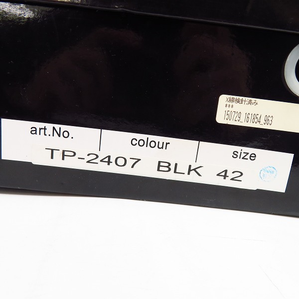 実際に弊社で買取させて頂いたCIAOPANIC TYPY/チャオパニックティピー レザー ドレスシューズ ブラック size：42の画像 8枚目