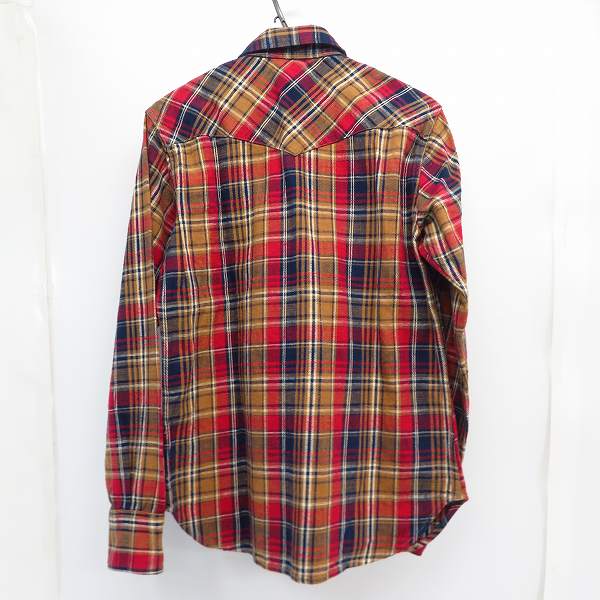 実際に弊社で買取させて頂いた【未使用】BULE BULE/ブルーブルー チェック柄 ネルシャツ/Ｍの画像 1枚目