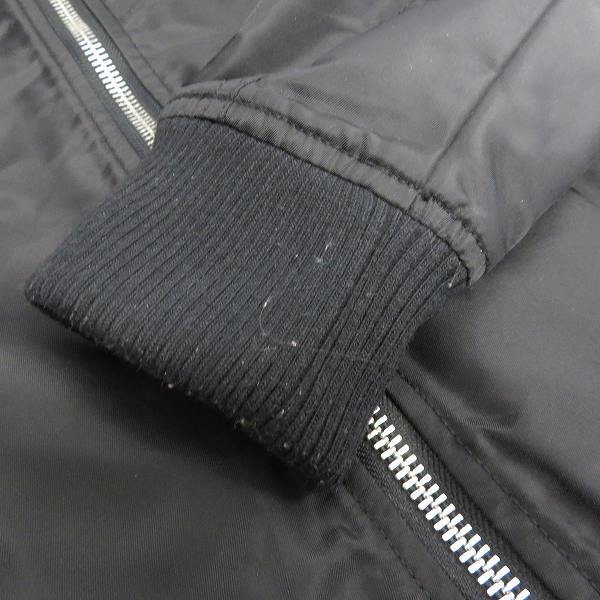 実際に弊社で買取させて頂いたBLACK SCALE/ブラックスケール ナイロン MA-1 フライトジャケット/Sの画像 6枚目