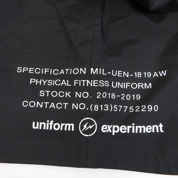 実際に弊社で買取させて頂いたUNIFORM EXPERIMENT/ユニフォームエクスペリメント マウンテンパーカー UE-189021/2の画像 5枚目