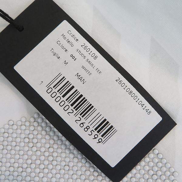 実際に弊社で買取させて頂いたHYDROGEN/ハイドロゲン STUDS SKULL TEE 260108-001 size：Mの画像 6枚目