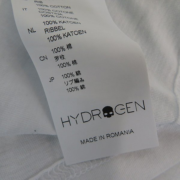 実際に弊社で買取させて頂いたHYDROGEN/ハイドロゲン STUDS SKULL TEE 260108-001 size：Mの画像 3枚目