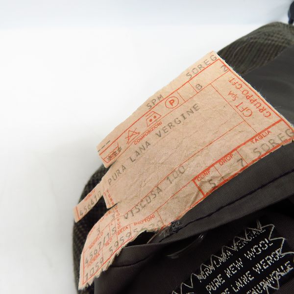 実際に弊社で買取させて頂いたGIORGIO ARMANI/ジョルジオアルマーニ 2B チェック テーラードジャケット 4567/1S/50の画像 3枚目