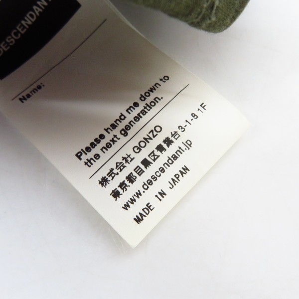 実際に弊社で買取させて頂いたDESCENDANT/ディセンダント コーデュロイキャップの画像 7枚目