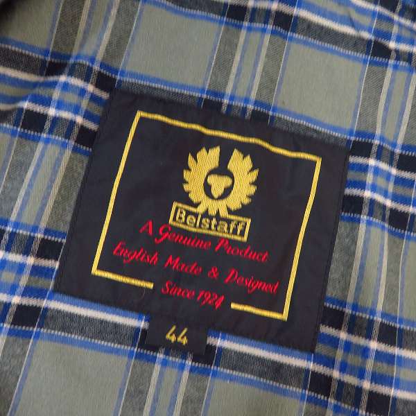 実際に弊社で買取させて頂いたBELSTAFF/ベルスタッフ コットン ワックスジャケット/44 の画像 3枚目