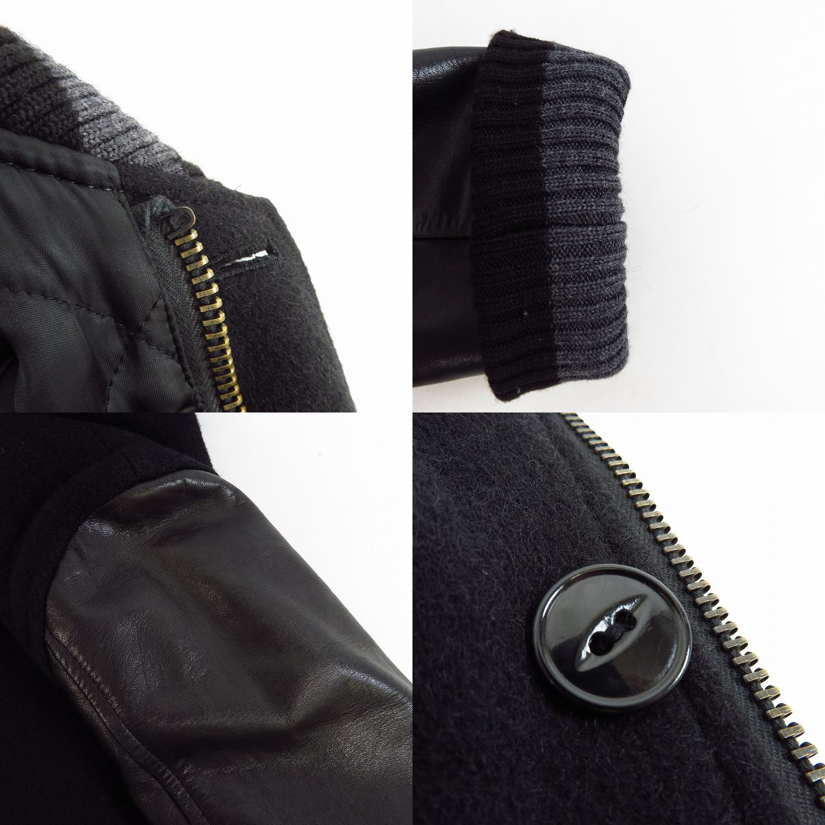 実際に弊社で買取させて頂いたmarka/マーカ アームレザー切り替え ジャケット/スタジャン/1の画像 6枚目