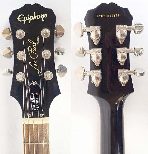 実際に弊社で買取させて頂いた★Epiphone/エピフォン Les Paul Standard/レスポールスタンダード ソフトケース付 の画像 2枚目