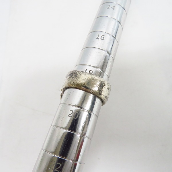 実際に弊社で買取させて頂いたCRAZY PIG/クレイジーピッグ THREE QUARTER SKULL&BONE RING 19号の画像 9枚目