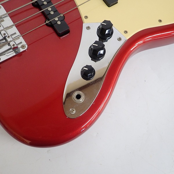 実際に弊社で買取させて頂いた★BUSKERS/バスカーズ ジャズベース タイプ メタリックレッド エレキベース の画像 6枚目